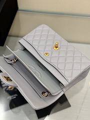 Okify CC Flap Bag In Gray With Gold Hardware 23cm - 6