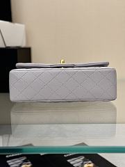 Okify CC Flap Bag In Gray With Gold Hardware 23cm - 4