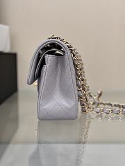 Okify CC Flap Bag In Gray With Gold Hardware 23cm - 3