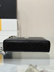 Okify CC 25 Vanity Bag In Black Caviar 14x19x5cm  - 5