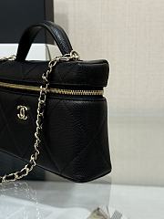 Okify CC 25 Vanity Bag In Black Caviar 14x19x5cm  - 3