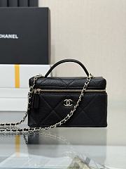 Okify CC 25 Vanity Bag In Black Caviar 14x19x5cm  - 1