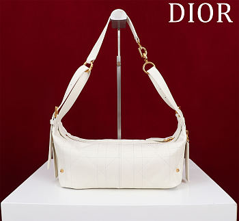 Okify Dior D-Journey Bag In White 25x14x14cm