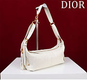 Okify Dior D-Journey Bag In White 25x14x14cm - 4
