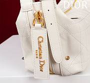 Okify Dior D-Journey Bag In White 25x14x14cm - 2