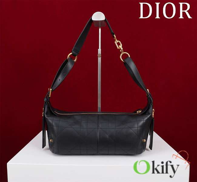 Okify Dior D-Journey Bag In Black 25x14x14cm - 1