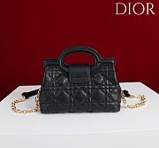 Okify Dior Jolie Top Handle Mini Bag In Black 18.5x13x8.5cm - 2