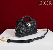 Okify Dior Jolie Top Handle Mini Bag In Black 18.5x13x8.5cm - 4