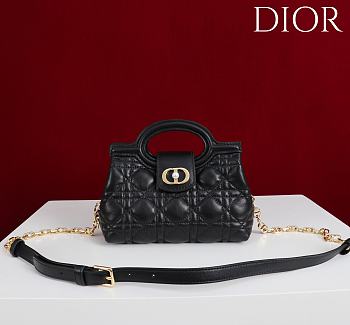 Okify Dior Jolie Top Handle Mini Bag In Black 18.5x13x8.5cm
