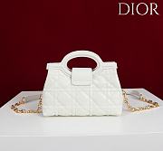 Okify Dior Jolie Top Handle Mini Bag In White 18.5x13x8.5cm - 4