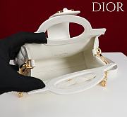 Okify Dior Jolie Top Handle Mini Bag In White 18.5x13x8.5cm - 3