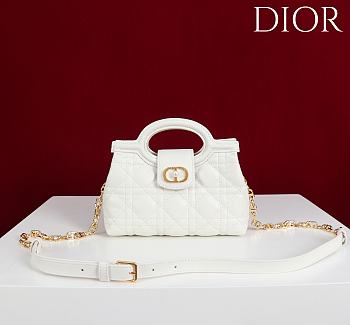 Okify Dior Jolie Top Handle Mini Bag In White 18.5x13x8.5cm