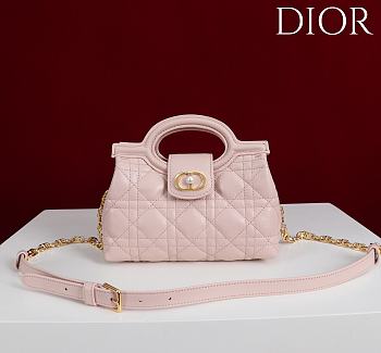 Okify Dior Jolie Top Handle Mini Bag In Light Pink 18.5x13x8.5cm