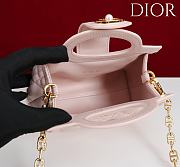 Okify Dior Jolie Top Handle Mini Bag In Light Pink 18.5x13x8.5cm - 3