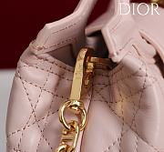 Okify Dior Jolie Top Handle Mini Bag In Light Pink 18.5x13x8.5cm - 2