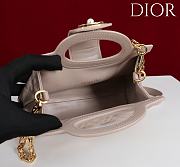 Okify Dior Jolie Top Handle Mini Bag In Beige 18.5x13x8.5cm - 3