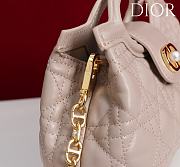 Okify Dior Jolie Top Handle Mini Bag In Beige 18.5x13x8.5cm - 2