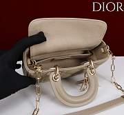 Okify Dior Lady D-joy Bag In Beige 19x10.5x5.5cm - 6