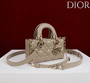 Okify Dior Lady D-joy Bag In Beige 19x10.5x5.5cm - 3