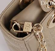Okify Dior Lady D-joy Bag In Beige 19x10.5x5.5cm - 2
