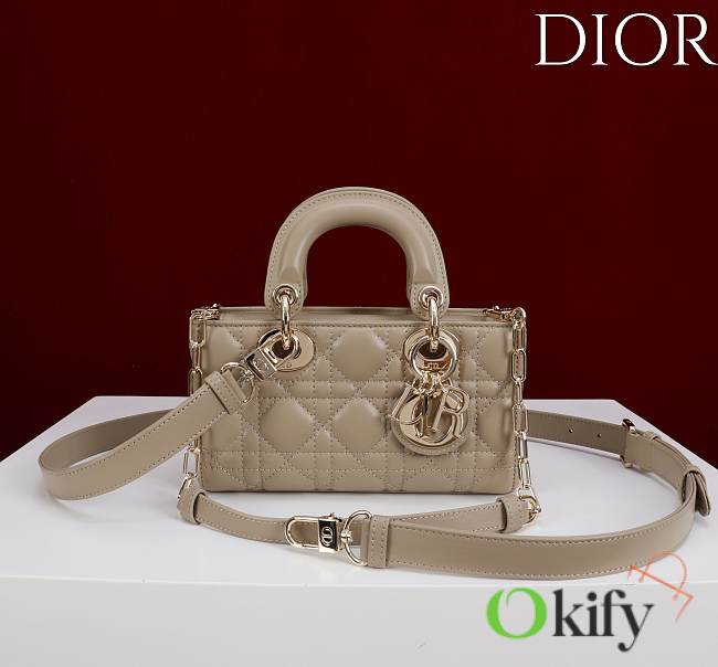 Okify Dior Lady D-joy Bag In Beige 19x10.5x5.5cm - 1