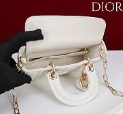 Okify Dior Lady D-joy Bag In White 19x10.5x5.5cm - 5