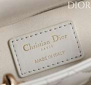 Okify Dior Lady D-joy Bag In White 19x10.5x5.5cm - 2
