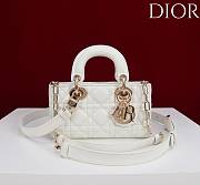 Okify Dior Lady D-joy Bag In White 19x10.5x5.5cm - 1