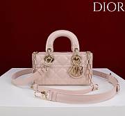 Okify Dior Lady D-joy Bag In Light Pink 19x10.5x5.5cm - 1