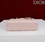 Okify Dior Lady D-joy Bag In Light Pink 19x10.5x5.5cm - 5