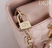 Okify Dior Lady D-joy Bag In Light Pink 19x10.5x5.5cm - 4