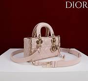 Okify Dior Lady D-joy Bag In Light Pink 19x10.5x5.5cm - 2
