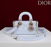 Okify Dior Lady D-joy Bag In Light Blue 19x10.5x5.5cm - 1