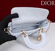 Okify Dior Lady D-joy Bag In Light Blue 19x10.5x5.5cm - 6