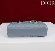 Okify Dior Lady D-joy Bag In Blue 19x10.5x5.5cm - 5