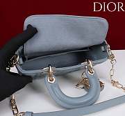 Okify Dior Lady D-joy Bag In Blue 19x10.5x5.5cm - 4