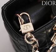 Okify Dior Lady D-joy Bag In Black 19x10.5x5.5cm - 6
