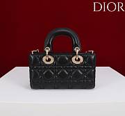 Okify Dior Lady D-joy Bag In Black 19x10.5x5.5cm - 5