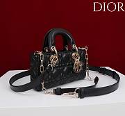 Okify Dior Lady D-joy Bag In Black 19x10.5x5.5cm - 4