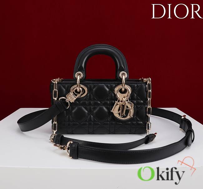 Okify Dior Lady D-joy Bag In Black 19x10.5x5.5cm - 1