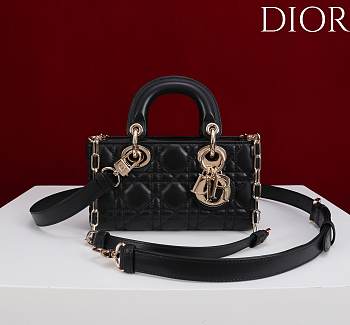 Okify Dior Lady D-joy Bag In Black 19x10.5x5.5cm