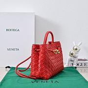 Okify Bottega Veneta Small Andiamo Bag In Red 25x20x10cm - 2