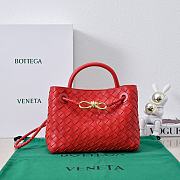 Okify Bottega Veneta Small Andiamo Bag In Red 25x20x10cm - 1