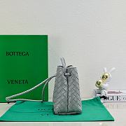 Okify Bottega Veneta Small Andiamo Bag In Light Gray 25x20x10cm - 3