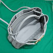 Okify Bottega Veneta Small Andiamo Bag In Light Gray 25x20x10cm - 4