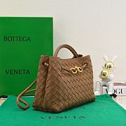 Okify Bottega Veneta Small Andiamo Bag In Brown 25x20x10cm - 5