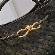 Okify Bottega Veneta Small Andiamo Bag In Dark Olive Green 25x20x10cm - 2