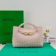 Okify Bottega Veneta Small Andiamo Bag In Light Pink 25x20x10cm - 1