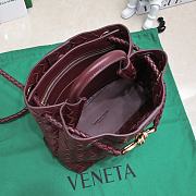 Okify Bottega Veneta Small Andiamo Bag In Dark Red 25x20x10cm - 6