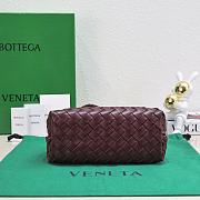 Okify Bottega Veneta Small Andiamo Bag In Dark Red 25x20x10cm - 4